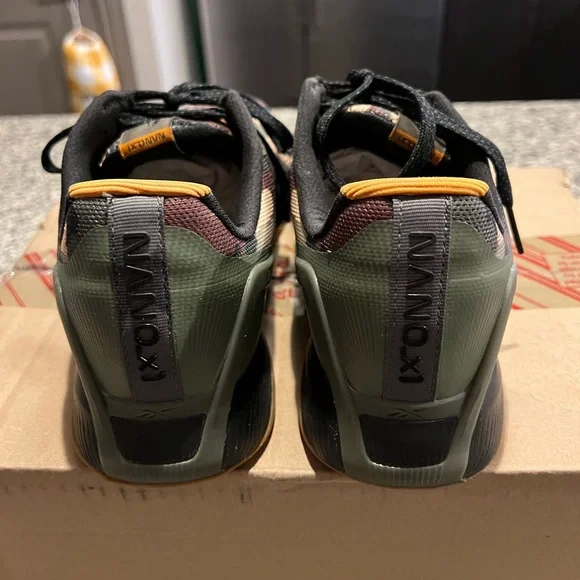 Reebok Nano X1 Camo Athletic Shoes - Green, Brown, Black - Picture 3 of 5